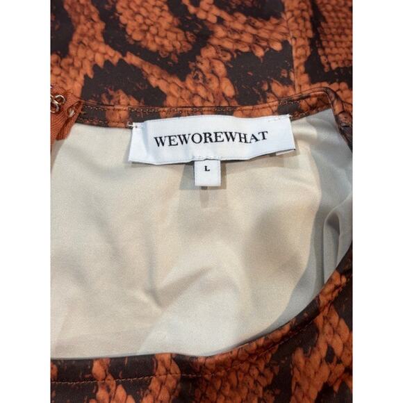 WeWoreWhat Tank Style Skater Dress in Snake Print – NWOT – Size Large - Picture 7 of 10